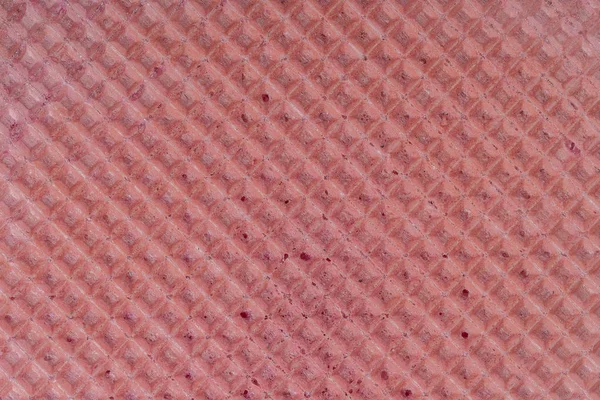 Modèle de texture gaufre rouge, gros plan, vue sur le dessus — Photo