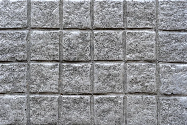 Mur en pierre grise, fond, texture, gros plan, vue de dessus — Photo
