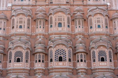 Hawa Mahal, eski şehirde rüzgarlar Pembe Saray Jaipur, Rajasthan, Hindistan