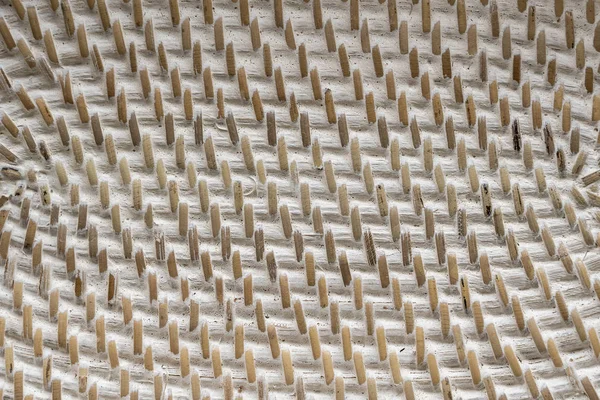 Astratto decorativo in legno tessitura cestello strutturato. Cesto texture sfondo, primo piano — Foto Stock