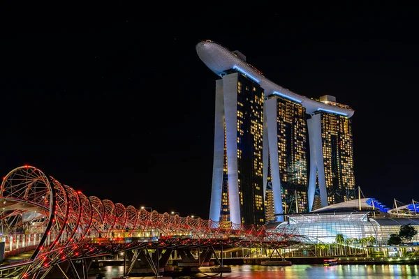 Singapore City Singapore February 2020 Marina Bay Sands Hotel Integrated — Stock Photo, Image