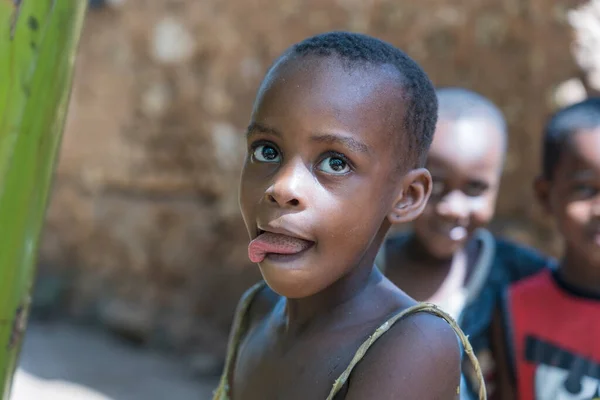 Zanzibar Tanzania November 2019 Unknown African Young Children Street Zanzibar — Stockfoto