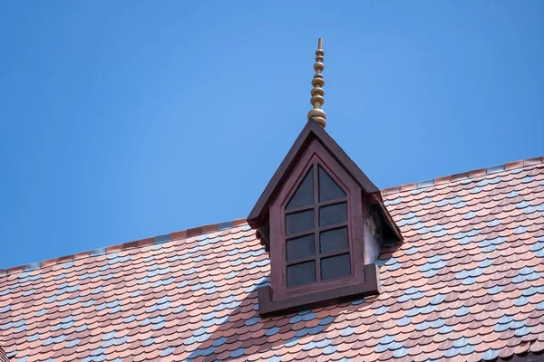 Malý Dormer Nová Střecha Střešními Taškami Ostrově Phu Quoc Vietnam — Stock fotografie