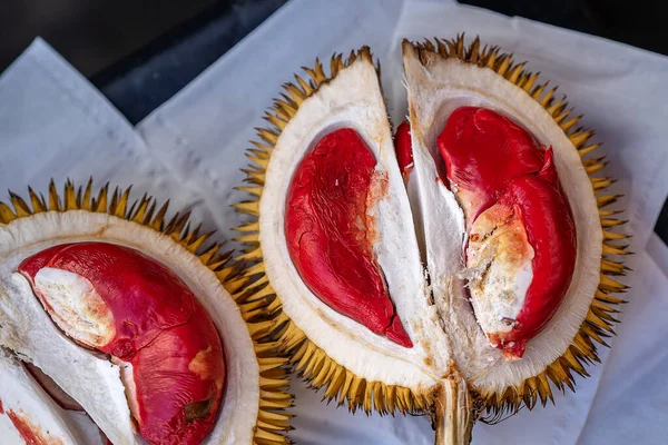 Owoce Sabah Borneo Nazwie Durian Dalit Jego Ciało Jest Kolorze — Zdjęcie stockowe