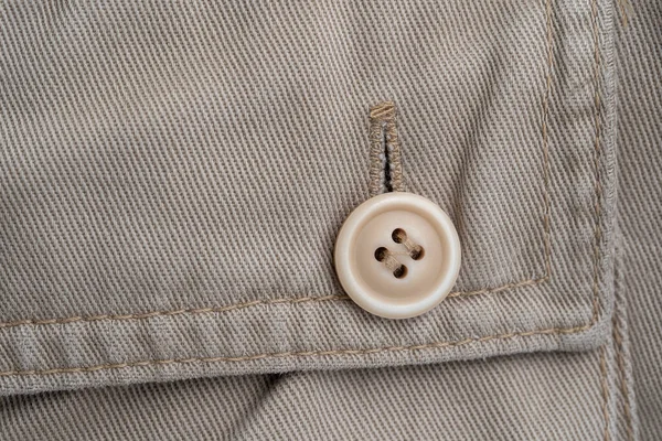 Poche Pantalon Avec Bouton Fermer Vue Dos Avec Poche Boutonnée — Photo