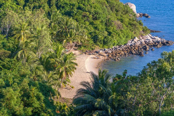 Ovanifrån Lao Cham Nära Nang Stad Vietnam Berg Med Gröna — Stockfoto