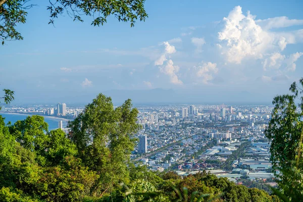 Luftaufnahme Von Wohngebieten Und Architektur Der Stadt Nang Vietnam — Stockfoto