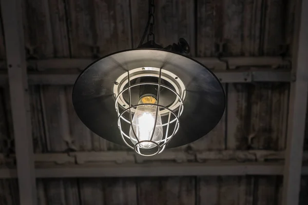 Άποψη Του Vintage Φως Οροφής Φωτισμός Έννοια Διακόσμηση Σύγχρονοι Λαμπτήρες — Φωτογραφία Αρχείου