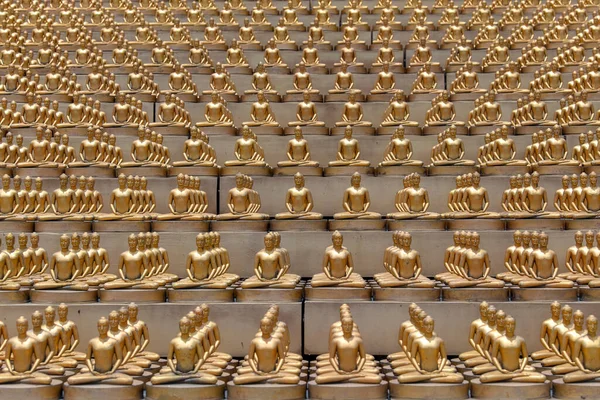 Milion Złotej Figurki Buddy Wat Phra Dhammakaya Buddyjska Świątynia Północy — Zdjęcie stockowe