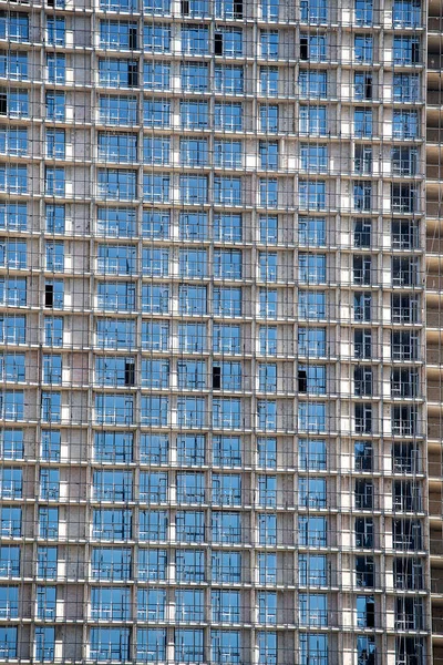 Construção Edifício Alto Construção Edifícios Com Cofragem Estaleiro Andaime Engenharia — Fotografia de Stock