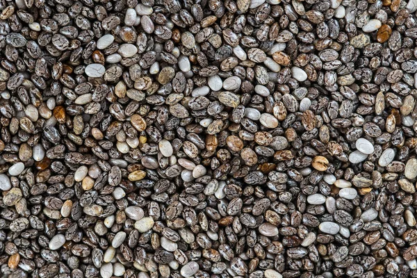 Background Chia Seeds Macro Photography Close Top View Texture Raw — Stock Photo, Image