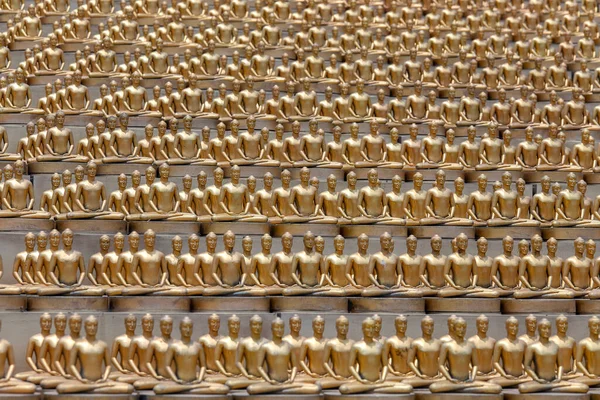 Milion Zlatých Buddha Figurka Wat Phra Dhammakaya Buddhistický Chrám Severu — Stock fotografie