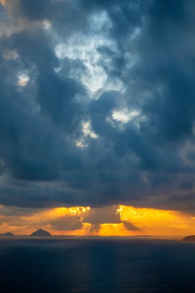 Landscape Sunrise Hon Chong Cape Nha Trang Khanh Hoa Province — Stock Photo, Image