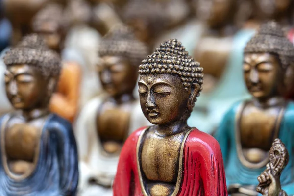 Buda Estátua Figuras Lembrança Exposição Para Venda Mercado Rua Ubud — Fotografia de Stock
