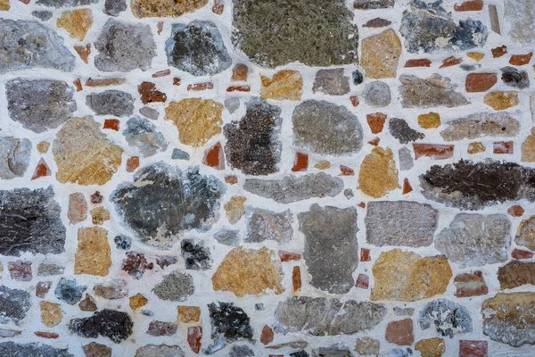 Podłoga Żwirowa Kamień Żwirowy Betonowym Tle Ściany Lub Tekstury Ogrodzenia — Zdjęcie stockowe