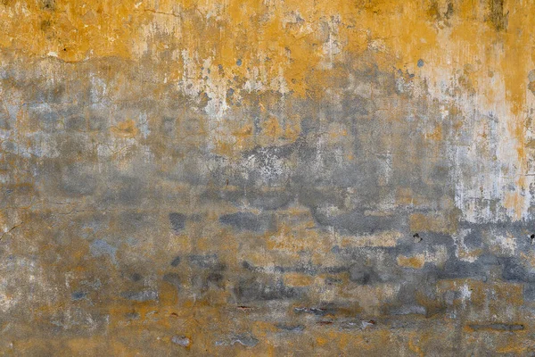 Fondo Vieja Pared Pintada Amarillo Textura Cerca — Foto de Stock