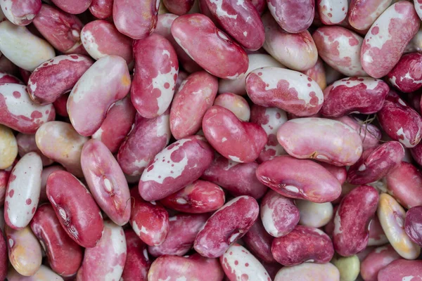 Antecedentes Muchos Granos Frijoles Secos Textura Frijoles Rojos Fondo Alimenticio — Foto de Stock