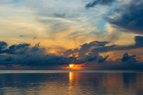 Восход Солнца Над Индийским Океаном Острове Занзибар Танзания Восточная Африка — стоковое фото