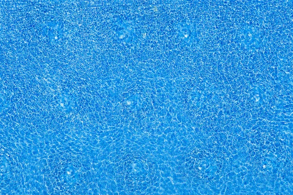 Ondas Água Fundo Piscina Azulejos Azul Vista Superfície Água Piscina — Fotografia de Stock