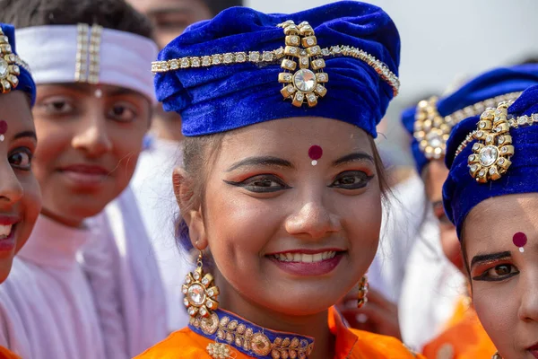 New Delhi Hindistan Hazi Ran 2017 Hintli Kızlar Yaklaşan Hindistan — Stok fotoğraf