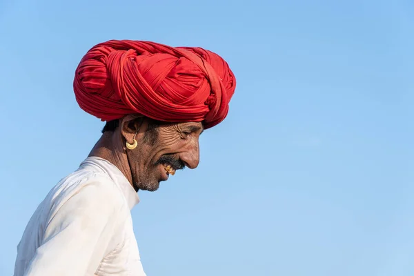 Pushkar India Novembre 2018 Indiano Nel Deserto Thar Durante Pushkar — Foto Stock