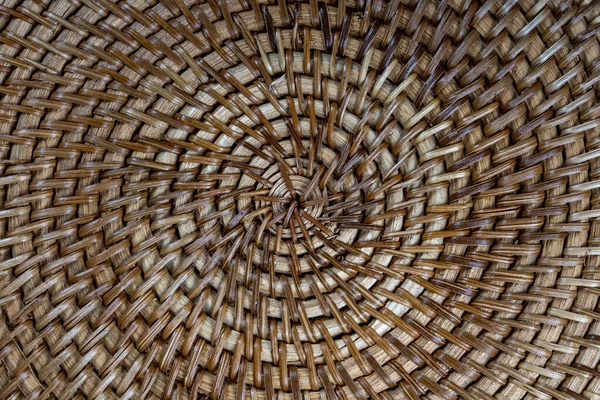 Abstract Decorative Wooden Textured Basket Weaving Basket Texture Background Close — Stock Photo, Image