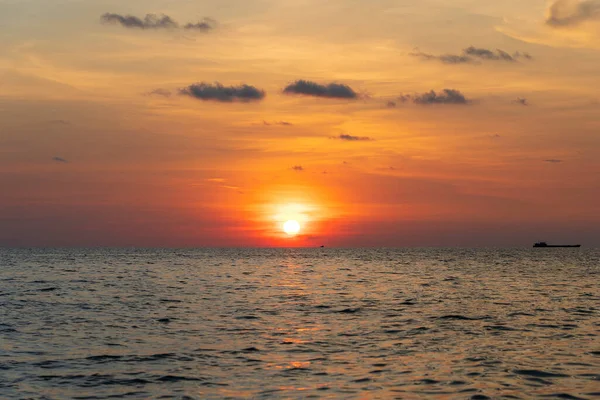 Zachód Słońca Krajobraz Wyspie Phu Quoc Wietnam Podróże Koncepcja Natury — Zdjęcie stockowe