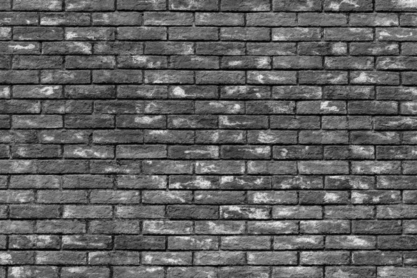 古いヴィンテージレンガの壁の質感 黒と白の背景 — ストック写真