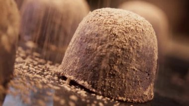 Kakaolu çikolata şeker yakın çekim