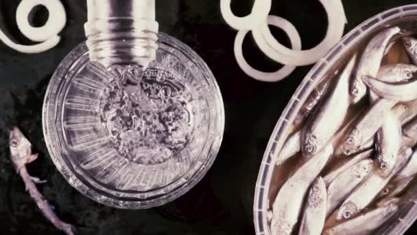 Slow motion vodka on Russian traditions — Stock Footage Slow motion vodka on Russian traditions Royalty Free Stock Footage