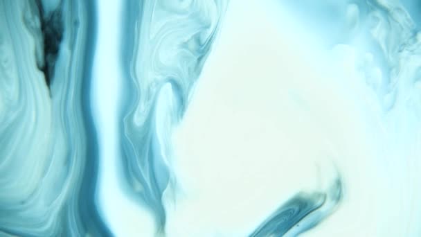 背景白色蓝色烟熏图案与光滑的线 — 图库视频影像
