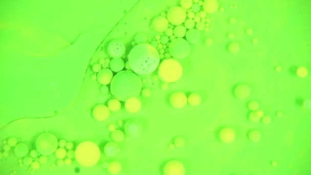 Abstract liquid background with bubbles and lines — Stock Video