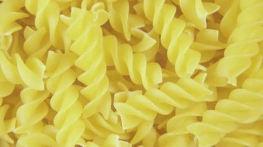 Arka plan makarna döndürmek saat yönünde üstten görünüm