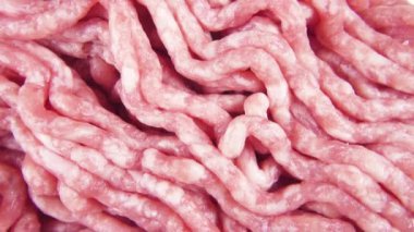 Taze kıyılmış dönen arka plan üstten görünüm