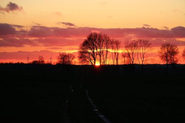 güzel romantik manzara sabah erken
