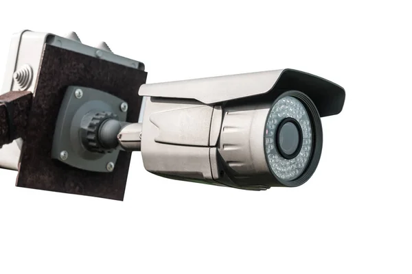 Профессиональная Камера Наблюдения Камеры Наблюдения Установлены Потолке Освещение Вокруг Линз — стоковое фото