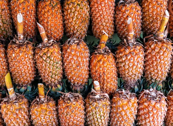 Rijpe Zoete Ananas Als Textuur — Stockfoto