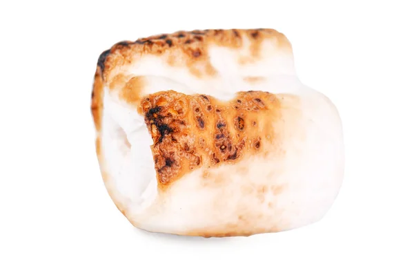 Gegrilde Marshmallow Geïsoleerd Wit — Stockfoto