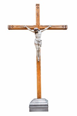 Hıristiyan çarmıhı beyaza gerildi