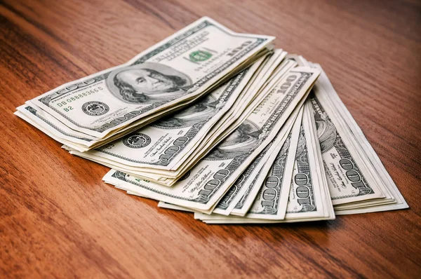 Money (dollars) on the table — Stock Photo, Image