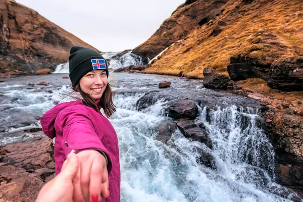 Volg mij op IJsland — Stockfoto