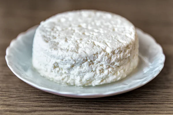 Delicioso Requesón Plato Blanco — Foto de Stock