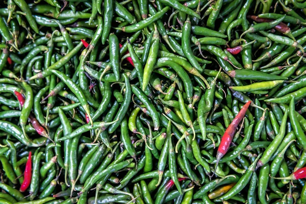 Pimiento Picante Verde Rojo Como Textura — Foto de Stock