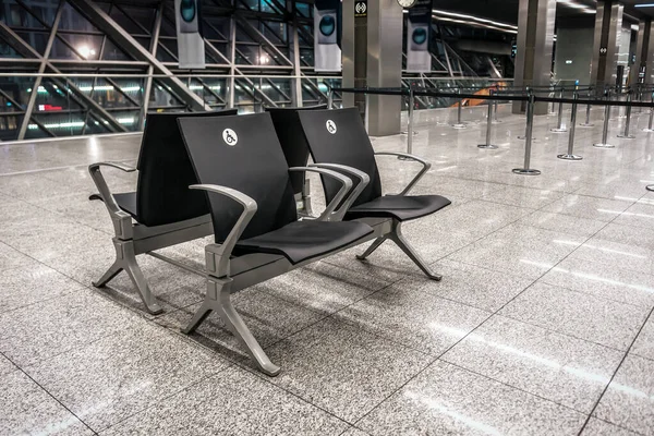 Lugares Vacíos Para Discapacitados Terminal Del Aeropuerto — Foto de Stock