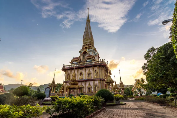 Pagoda Templo Chalong Phuket Tailandia — Foto de Stock