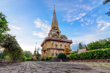 Pagoda Chalong Temple Phuket Tayland.
