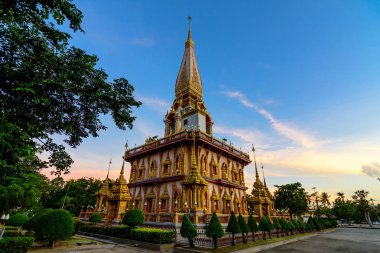 Pagoda Chalong Temple Phuket Tayland.