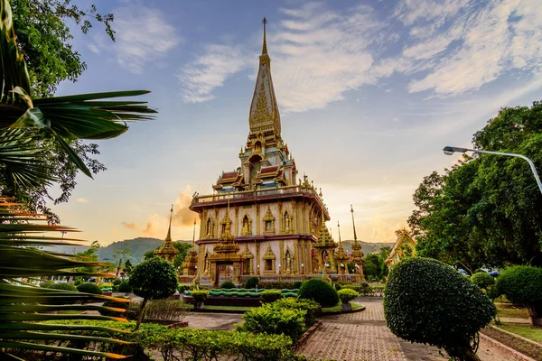 Pagoda Chrámu Chalong Phuket Thajsko — Stock fotografie