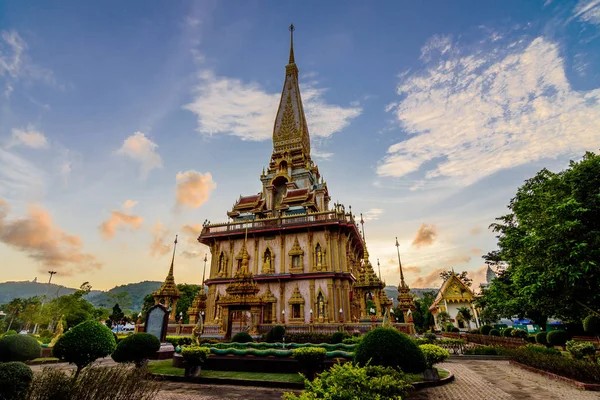 Pagoda Chrámu Chalong Phuket Thajsko — Stock fotografie