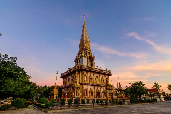 Pagode Chalong Templo Phuket Tailândia — Fotografia de Stock